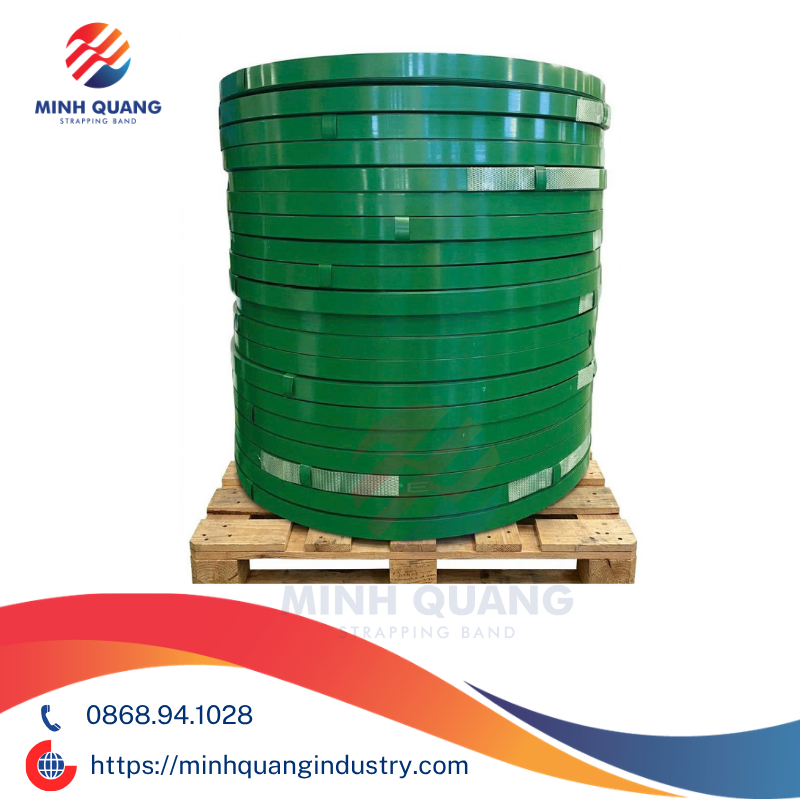 DÂY ĐAI THÉP SƠN TĨNH ĐIỆN-GREEN